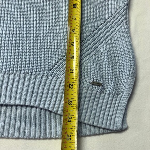 Hollister Light Blue Knit Crewneck Pullover Sweater Loose Fit Size Small - Picture 9 of 9